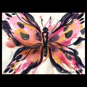 Original Watercolor Butterfly Painting - Butterfly Magic 9